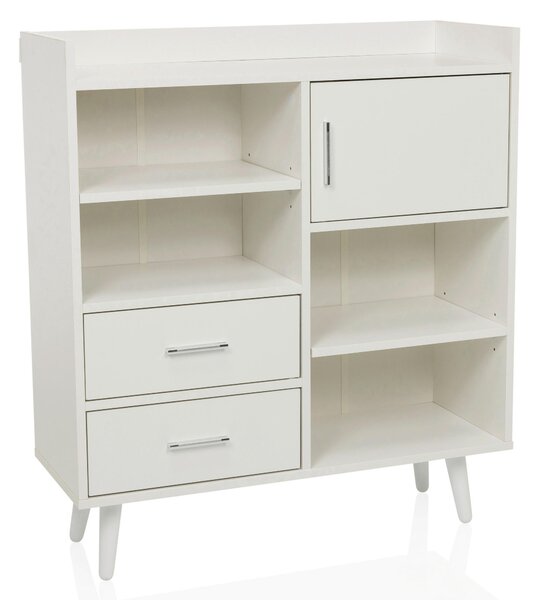 KOMODA, biela, 80/90/30 cm MID.YOU - Komody, Online Only