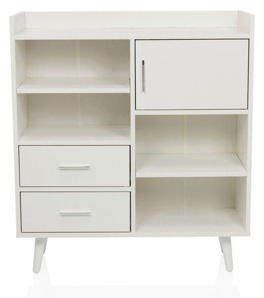 KOMODA, biela, 80/90/30 cm MID.YOU - Komody, Online Only