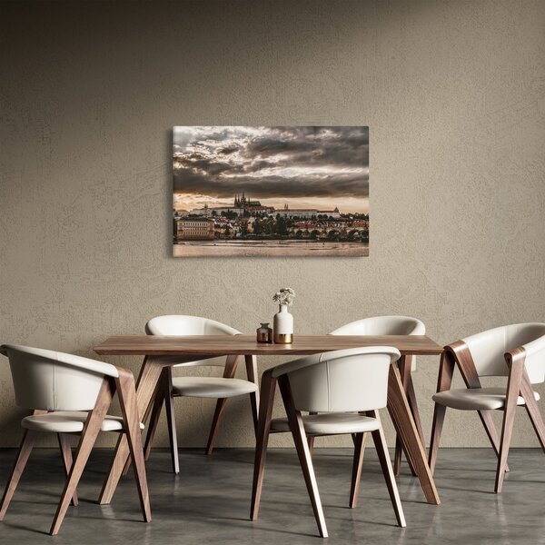 Obraz - zamračená Praha (90x60 cm)