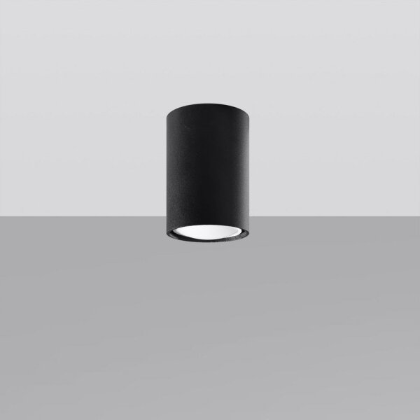 Sollux SL.1000 - Bodové svietidlo LAGOS 1xGU10/10W/230V 10 cm čierna