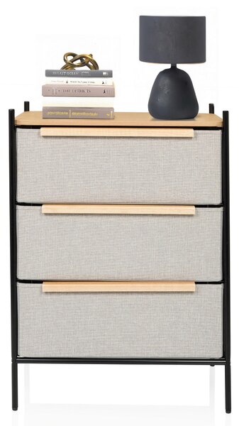 KOMODA, taupe, 58/79/39 cm MID.YOU - Komody, Online Only