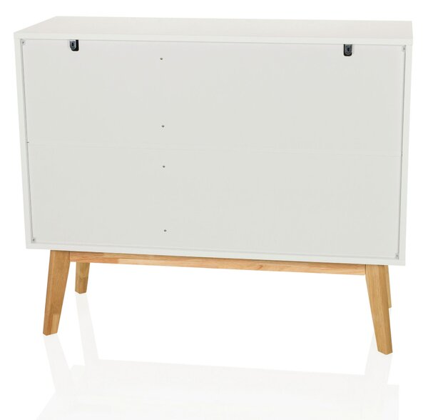 ŠIROKÁ KOMODA, biela, 97/34/80 cm MID.YOU - Online Only drobný nábytok, Online Only