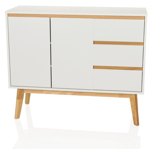 ŠIROKÁ KOMODA, biela, 97/34/80 cm MID.YOU - Online Only drobný nábytok, Online Only