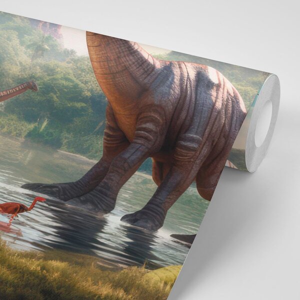 Tapeta neodhalená krajina dinosaurov