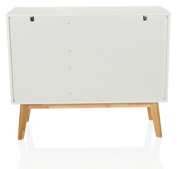 ŠIROKÁ KOMODA, biela, 97/34/80 cm MID.YOU - Online Only drobný nábytok, Online Only