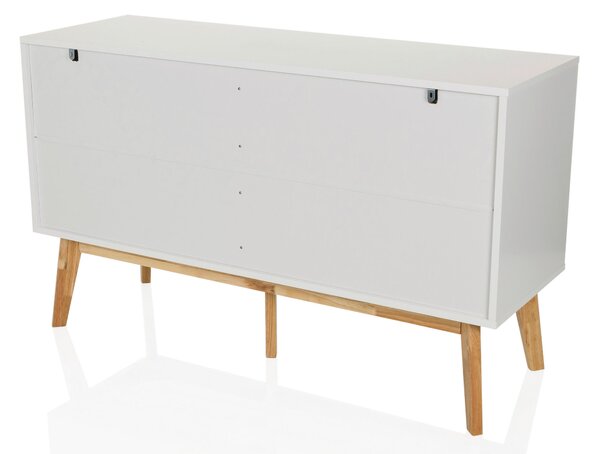 ŠIROKÁ KOMODA, biela, 120/72/40 cm MID.YOU - Online Only drobný nábytok, Online Only