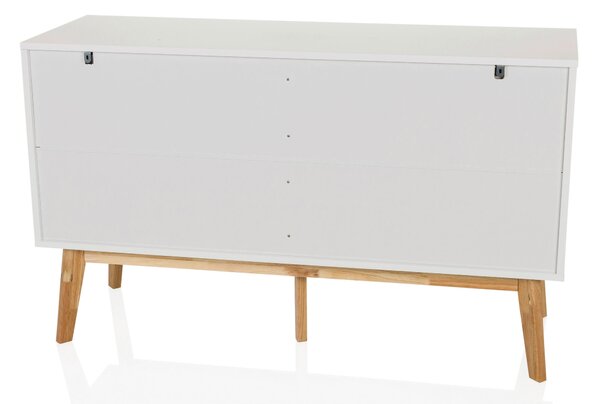 ŠIROKÁ KOMODA, biela, 120/72/40 cm MID.YOU - Online Only drobný nábytok, Online Only