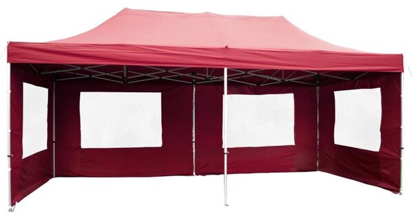 Záhradný párty stan 3x6 vínový, nožnicový