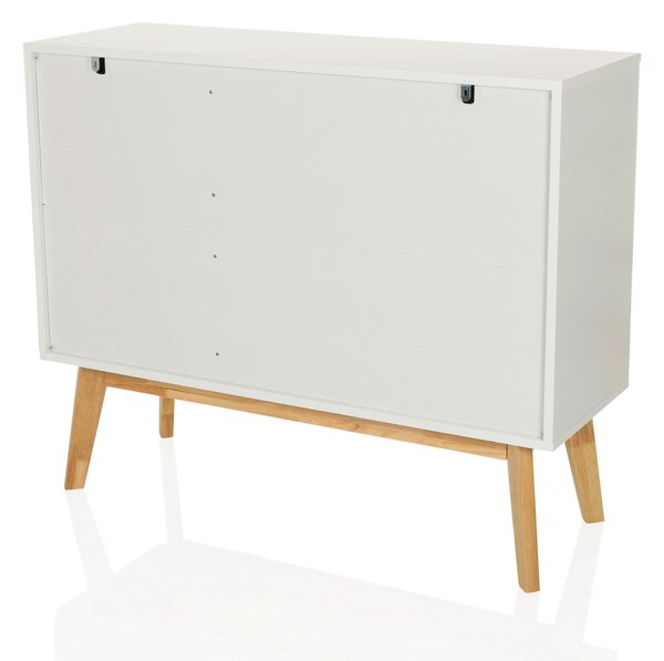 ŠIROKÁ KOMODA, biela, 97/34/80 cm MID.YOU - Online Only drobný nábytok, Online Only