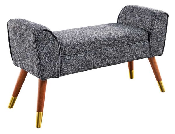 Dizajnová lavica Dafina 90 cm antracitová