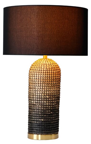 Dizajnová stolová lampa Saretha 61 cm čierna