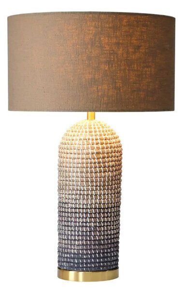 Dizajnová stolová lampa Saretha 61 cm hnedá