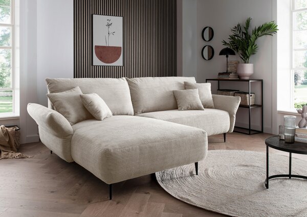 ROHOVÁ SEDAČKA, textil, béžová P & B - Sedačky, Online Only