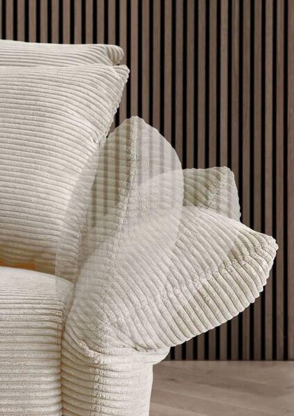 ROHOVÁ SEDAČKA, textil, béžová P & B - Sedačky, Online Only