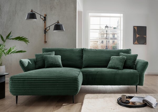 ROHOVÁ SEDAČKA, textil, tmavozelená P & B - Sedačky, Online Only