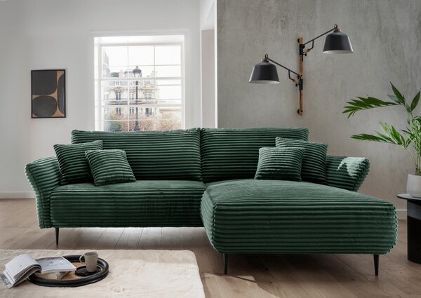 ROHOVÁ SEDAČKA, textil, tmavozelená P & B - Sedačky, Online Only