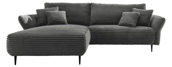 ROHOVÁ SEDAČKA, textil, antracitová P & B - Sedačky, Online Only