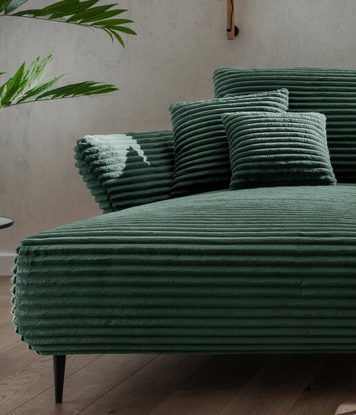ROHOVÁ SEDAČKA, textil, tmavozelená P & B - Sedačky, Online Only
