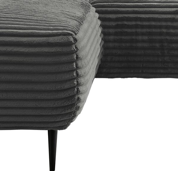 ROHOVÁ SEDAČKA, textil, antracitová P & B - Sedačky, Online Only