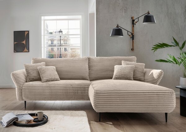 ROHOVÁ SEDAČKA, textil, cappuccino P & B - Sedačky, Online Only