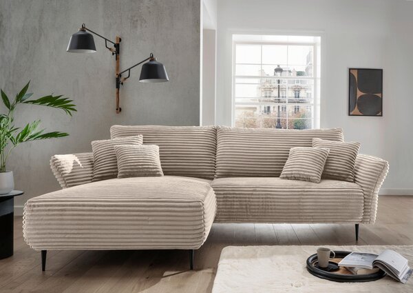 ROHOVÁ SEDAČKA, textil, cappuccino P & B - Sedačky, Online Only