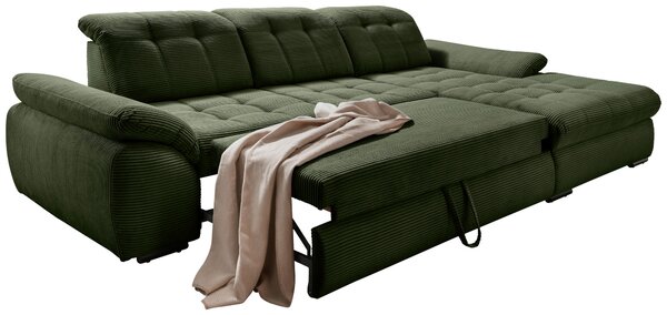 ROHOVÁ SEDAČKA, textil, tmavozelená Livetastic - Sedačky, Online Only