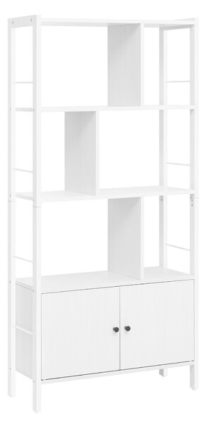 REGÁL, biela, farba javora, oceľ, 74/154,5/30 cm Boxxx - Regály, Online Only