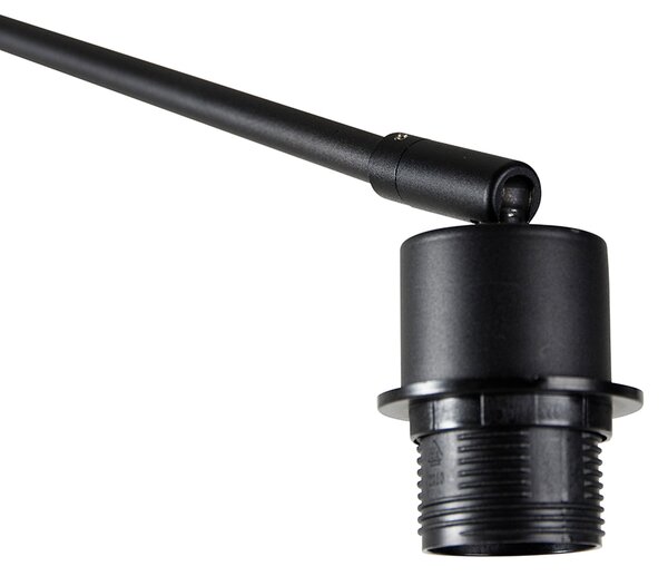Moderná nástenná lampa čierna nastaviteľná - Blitz