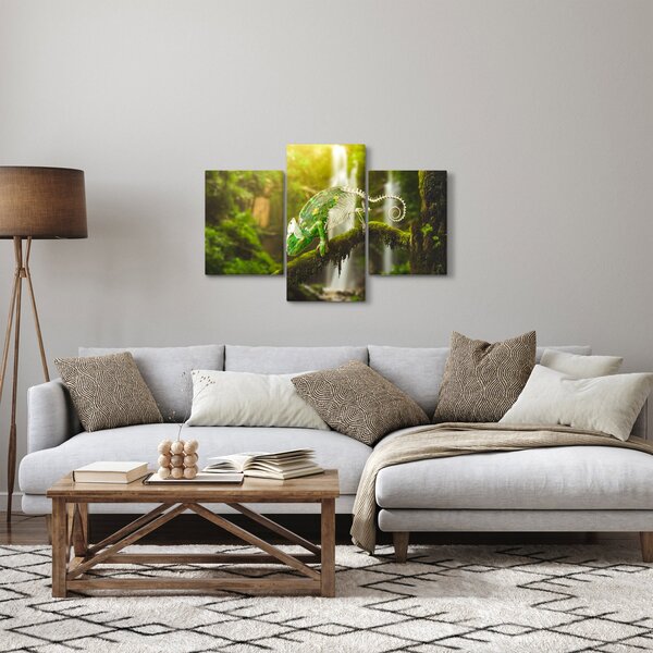 Obraz chameleóna (90x60 cm)