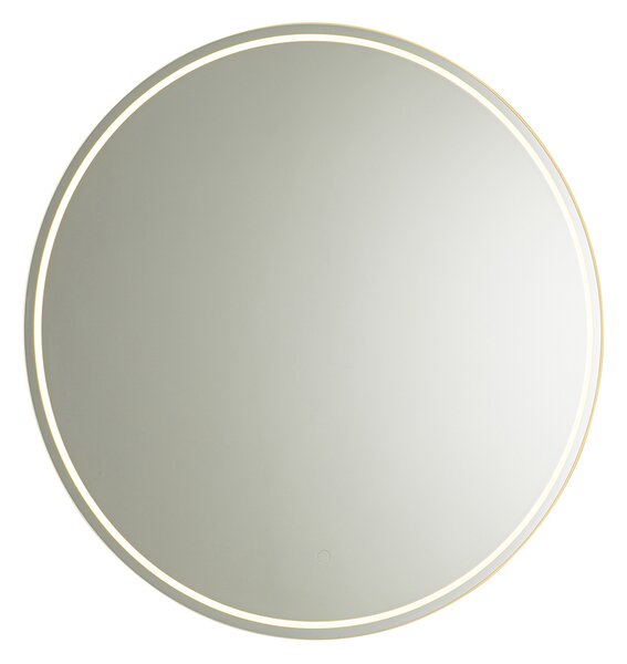 Moderné kúpeľňové zrkadlo 80 cm vrátane LED a dotykového stmievača - Sebas