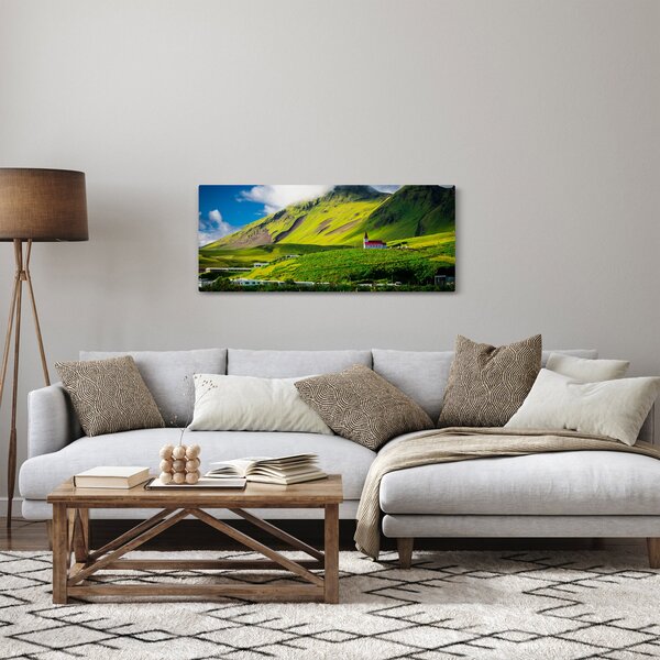 Obraz horskej krajiny (120x50 cm)