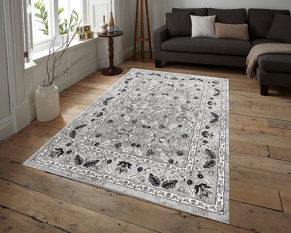 Berfin Dywany , Kusový koberec Alfa New 7206 Grey, 120x180, šedá, obývacia izba