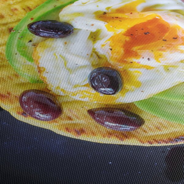 Obraz zdravej palacinky (s hodinami) (90x30 cm)