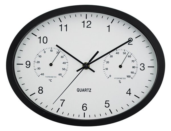 NÁSTENNÉ HODINY čierna 22,6/29,4 cm Ambia Home - Hodiny