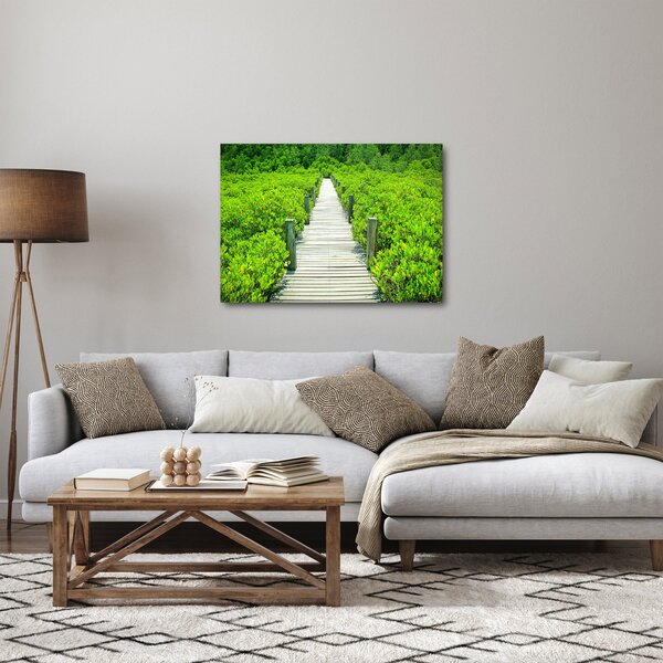 Obraz - drevený chodník (70x50 cm)