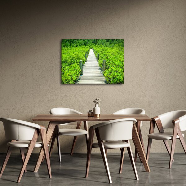 Obraz - drevený chodník (70x50 cm)