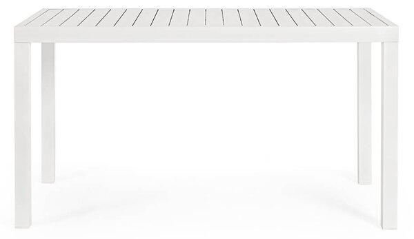 MUZZA Záhradný stôl linde 130 x 68 cm biely