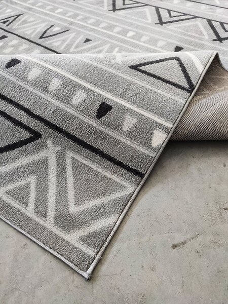 Berfin Dywany, Kusový koberec Alfa New 7207 Grey, 120x180, šedá, obývacia izba