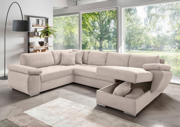 SEDACIA SÚPRAVA, textil, béžová P & B - Sedačky, Online Only