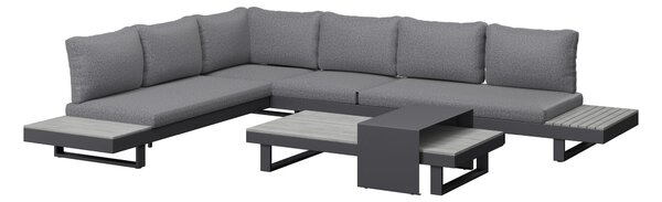 TERASOVÁ SEDACIA SÚPRAVA 4-dielne, kov, plast, textil Ambia Garden - Online Only záhrada, Online Only
