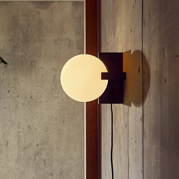FRANDSEN Stolová lampa Hito, mramor, sklo, E14, výška 19,5 cm, Čierna, Obývacia izba / jedáleň, Kameň, Dizajn, Stojacie svietidlo