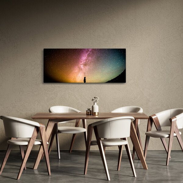 Obraz - obloha plná hviezd (120x50 cm)