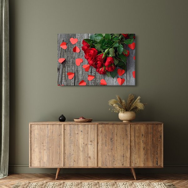 Obraz - kytica ruží (90x60 cm)
