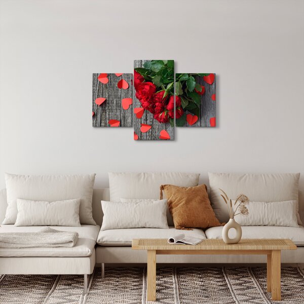 Obraz - kytica ruží (90x60 cm)