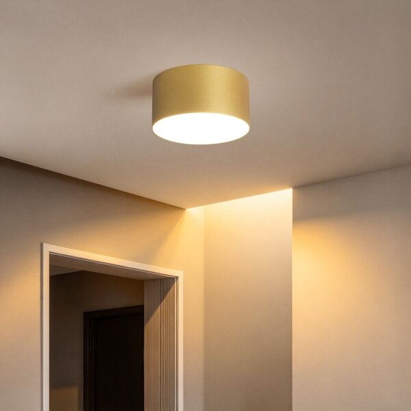 BRILAGI - LED Kúpeľňové stropné svietidlo FORIS LED/14W/230V priemer 12 cm zlaté IP4