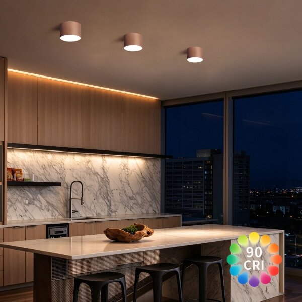 BRILAGI - Kúpeľňové stropné svietidlo FORIS LED/9W/230V priemer 9 cm bronzové IP44