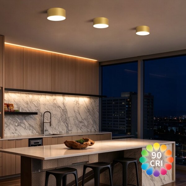 BRILAGI -LED Kúpeľňové stropné svietidlo FORIS LED/20W/230V priemer 15 cm zlatá IP44