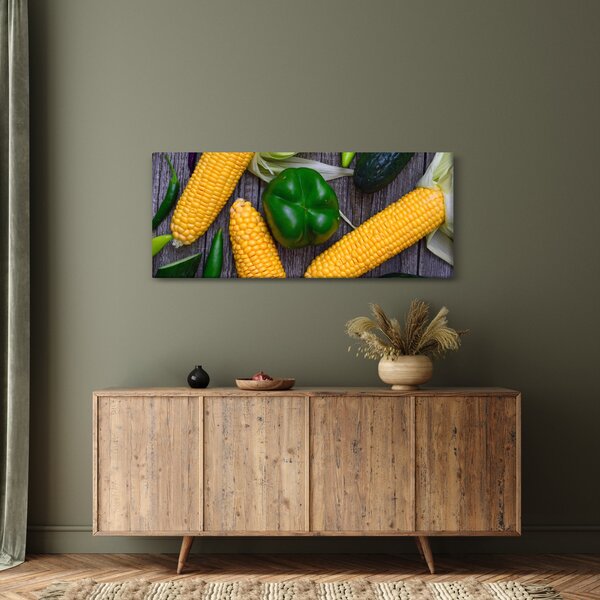 Obraz zeleniny (120x50 cm)