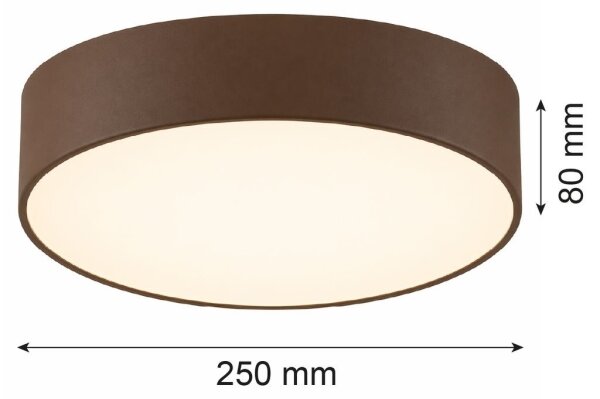 Argon 7295 - Stropné svietidlo DARLINGOS 2xE27/15W/230V priemer 25 cm hnedé