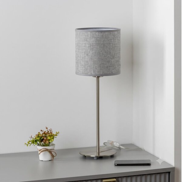 Brilagi - LED stolná lampa NUBILA 1xE27/60W/230V sivá